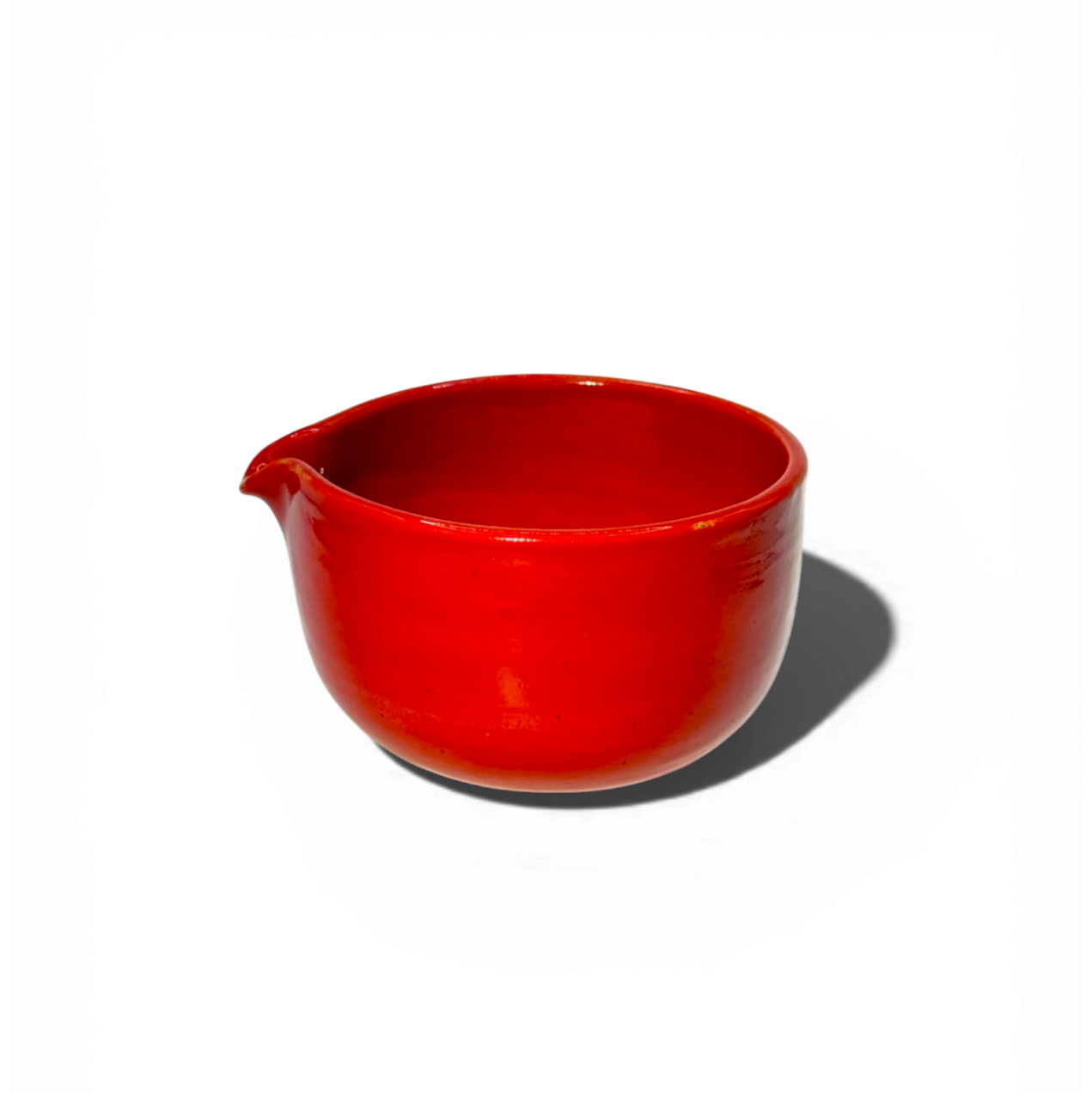 Hand-Pulled Chawan - Glossy Red