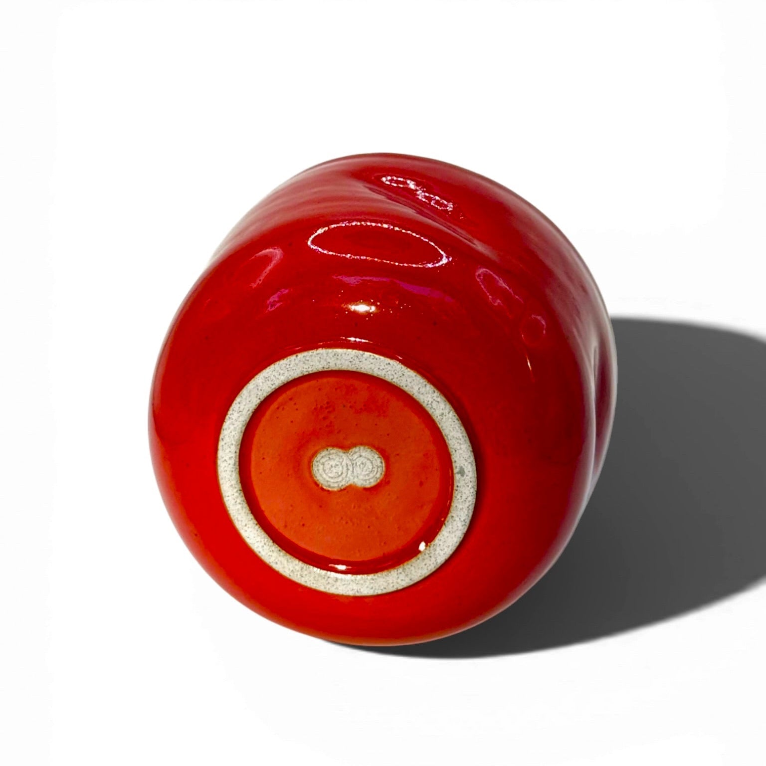 Hand-Pulled Chawan - Glossy Red