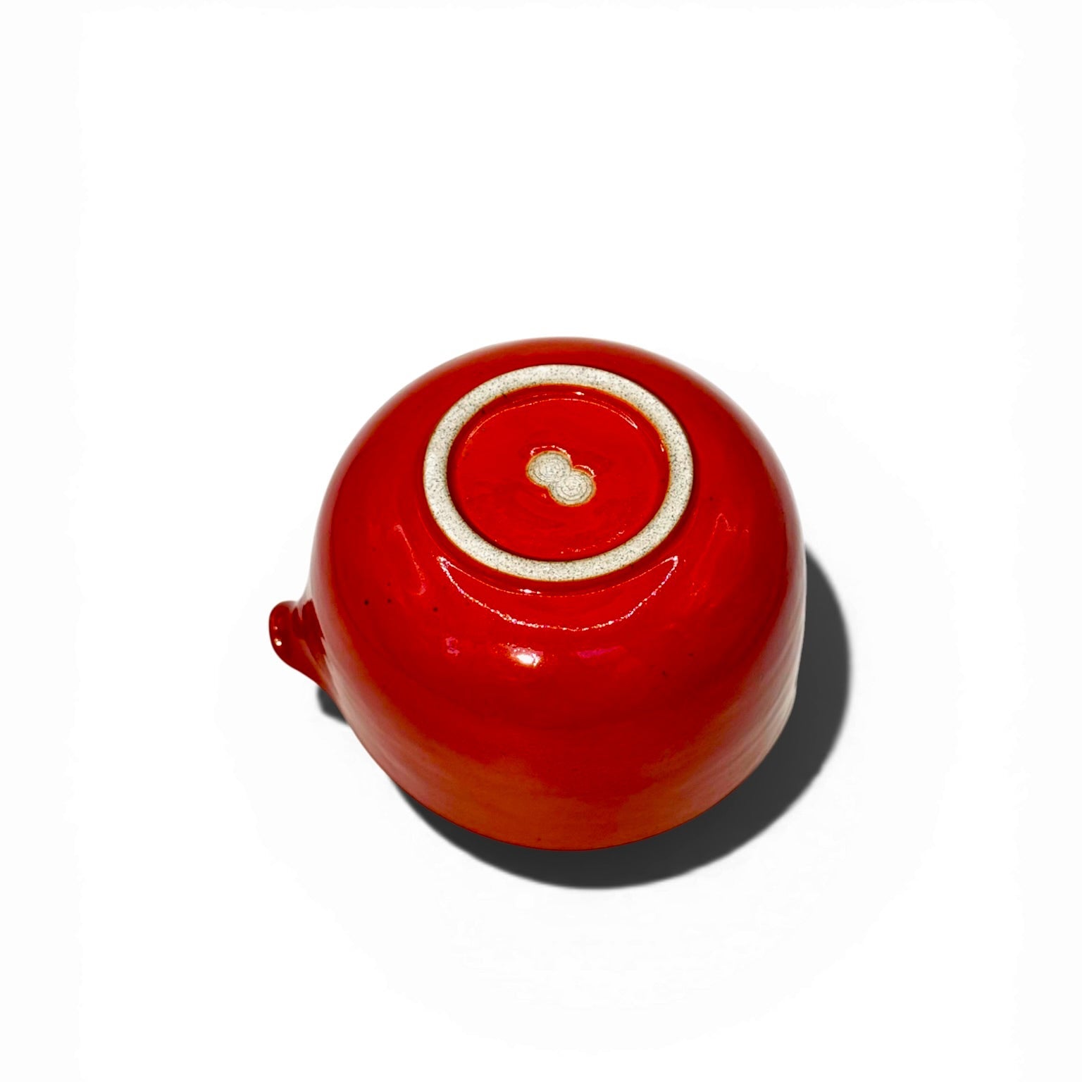 Hand-Pulled Chawan - Glossy Red